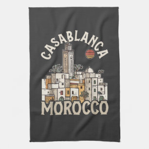 casablanca morocco kitchen towel