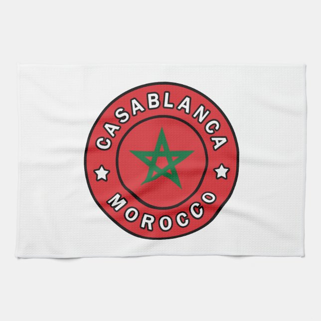 Casablanca Morocco Kitchen Towel (Horizontal)