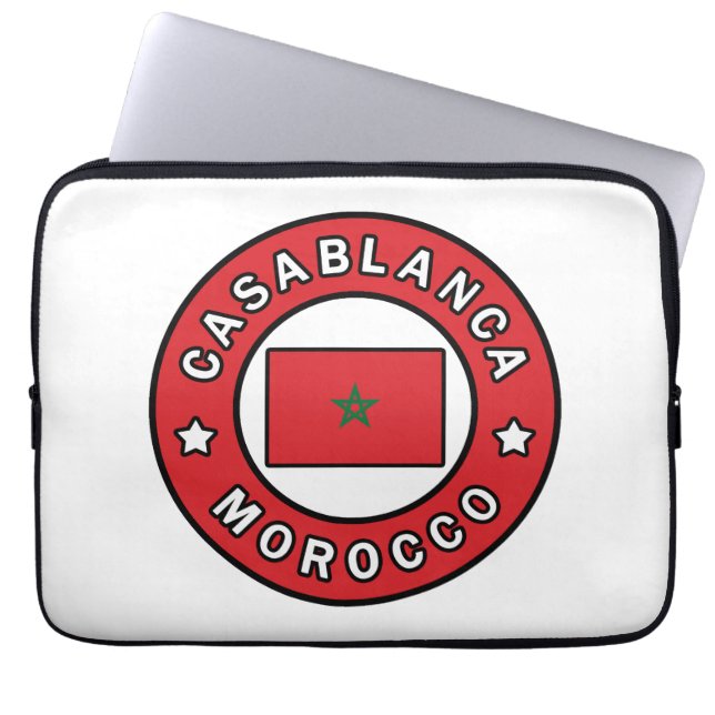 Casablanca Morocco Laptop Sleeve (Front)