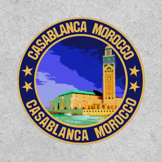 Casablanca Morocco                                 Patch (Front)