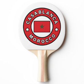 Casablanca Morocco Ping Pong Paddle