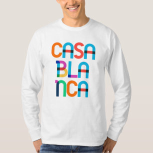 Casablanca Morocco Pop Art Letters T-Shirt