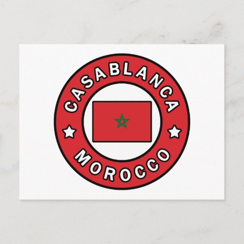Casablanca Morocco Postcard