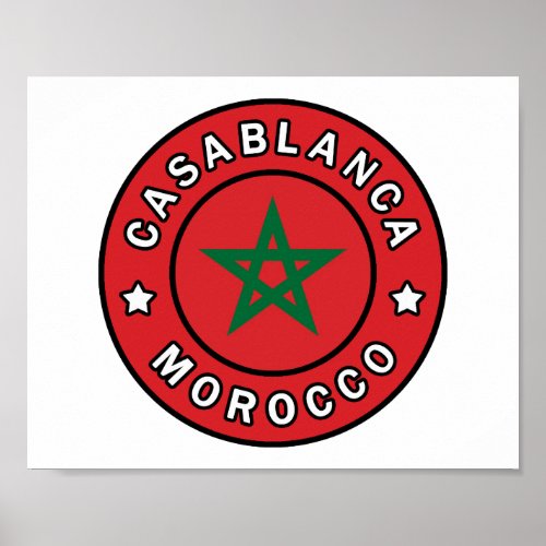 Casablanca Morocco Poster