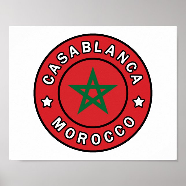 Casablanca Morocco Poster (Front)