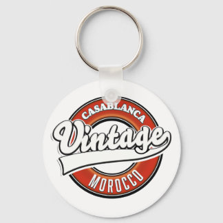 Casablanca Morocco Retro logo Keychain