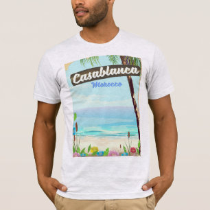 Casablanca Morocco, romantic vintage poster T-Shirt