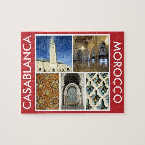 casablanca morocco scenes jigsaw puzzle