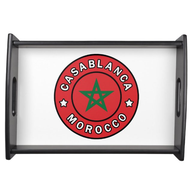 Casablanca Morocco Serving Tray (Front)
