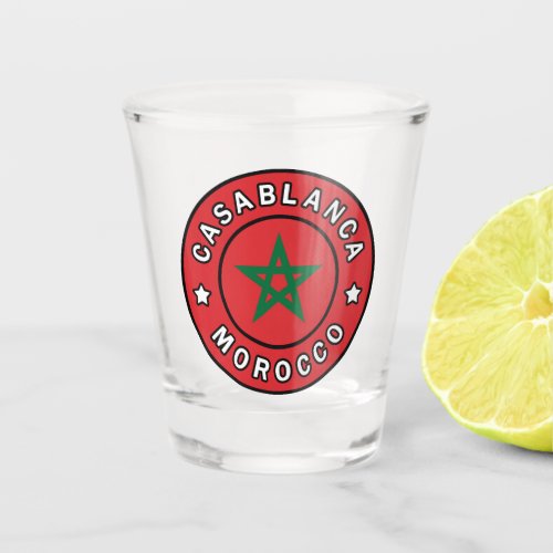Casablanca Morocco Shot Glass