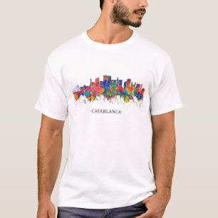 Casablanca Morocco Skyline T-Shirt