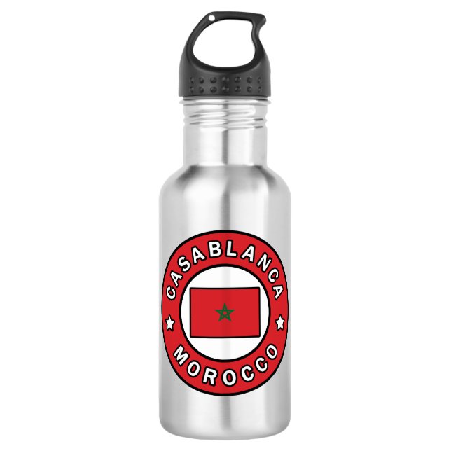 Casablanca Morocco Stainless Steel Water Bottle (Front)