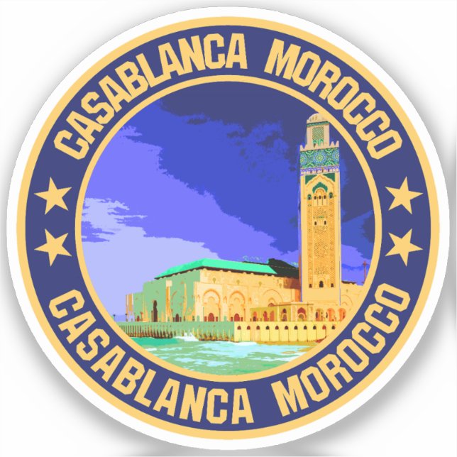 Casablanca Morocco                                 Sticker (Front)