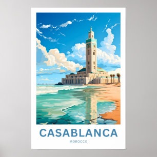Casablanca Morocco Travel Print