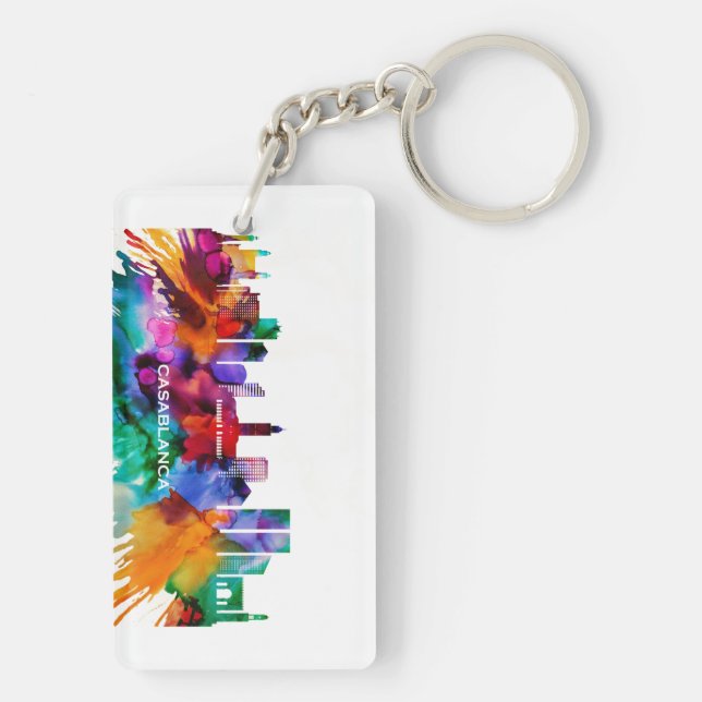 Casablanca Skyline Keychain (Back)