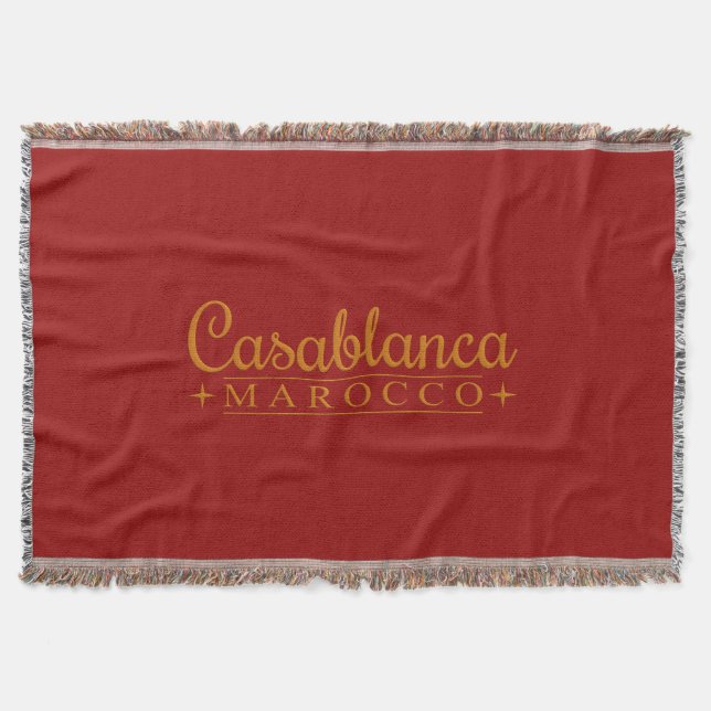 Casablanca throw blanket (Front)