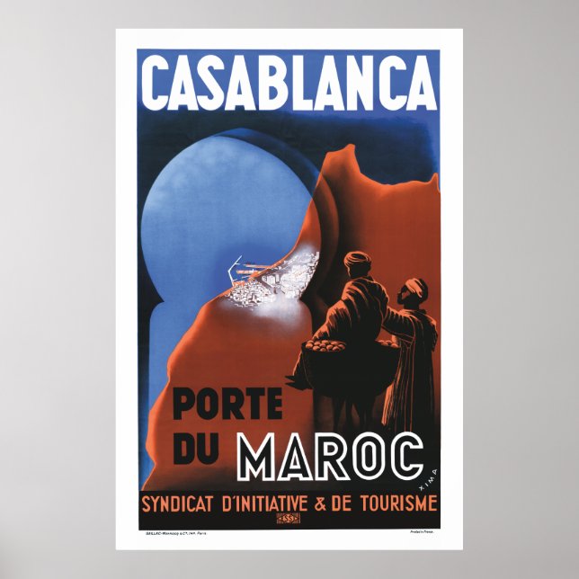 Casablanca Travel Poster (Front)