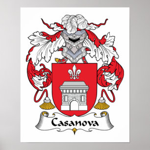 Casanova Family Crest Poster