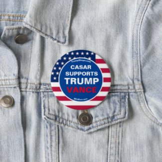 CASAR SUPPORTS TRUMP VANCE BUTTON