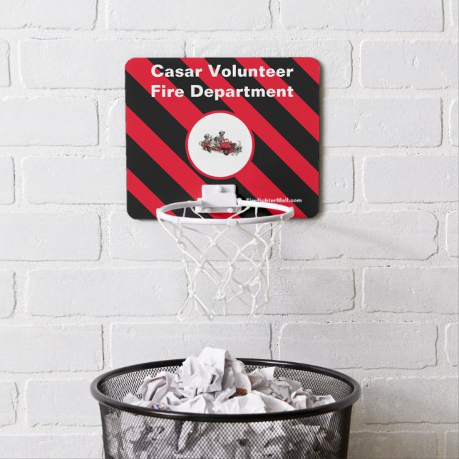 Casar Volunteer Fire Department Dalmations  Mini Basketball Hoop (In Situ)