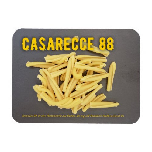 Casarecce 88 Italian restaurant recipe Magnet