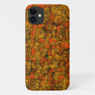 Casca de árvore virtual, com tons de living coral iPhone 11 case