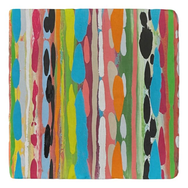Cascade 4 Marble Trivet (Front)