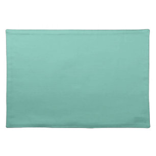 Cascade Aqua Green Solid Color Print Cloth Placemat