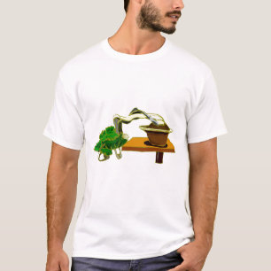 Cascade Bonsai Left Side Graphic Design T-Shirt