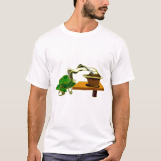 Cascade Bonsai Left Side Graphic Design T-Shirt