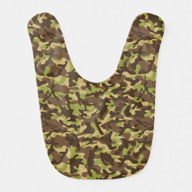 Cascade Camouflage   Baby Bib (Front)