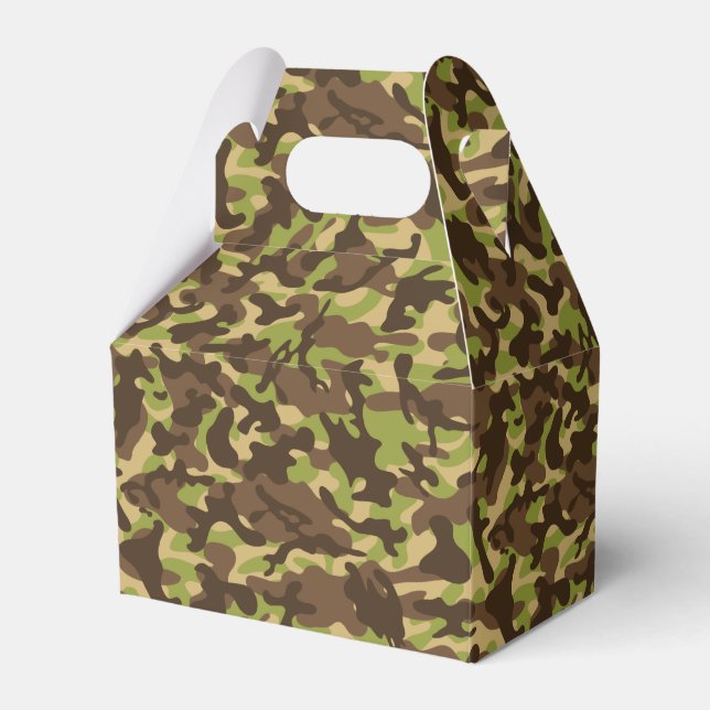 Cascade Camouflage  Favor Boxes (Front Side)