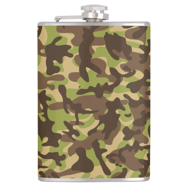 Cascade Camouflage   Flask (Front)