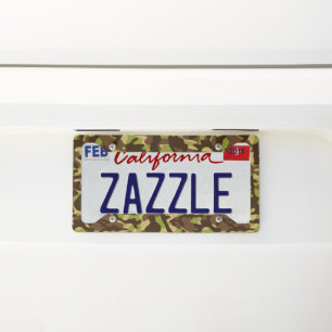Cascade Camouflage License Plate Frame