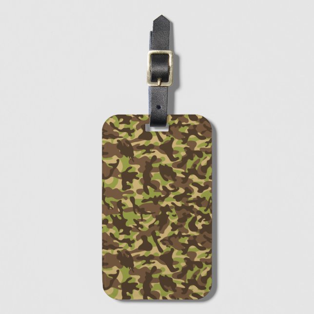 Cascade Camouflage   Luggage Tag (Front Vertical)
