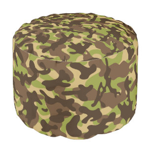 Cascade Camouflage  Pouf