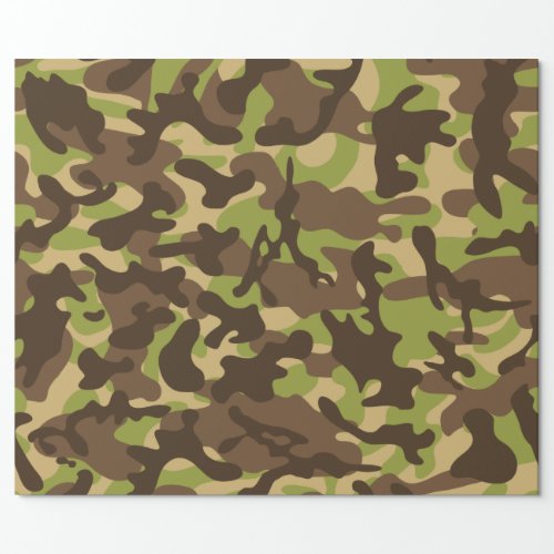 Cascade Camouflage  Wrapping Paper