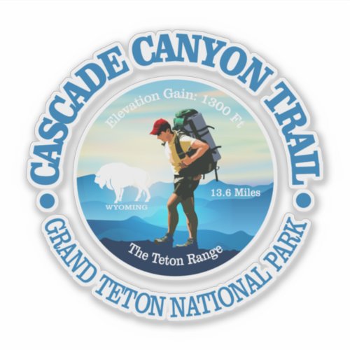 Cascade Canyon Trail C Sticker