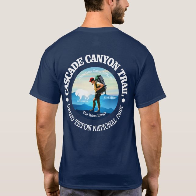 Cascade Canyon Trail (C) T-Shirt (Back)