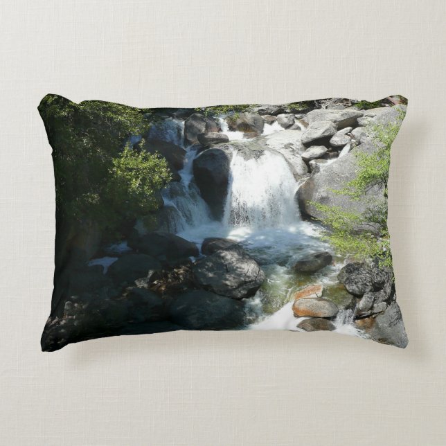 Cascade Falls at Yosemite National Park Accent Pillow (Front)