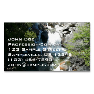 Cascade Falls at Yosemite National Park Business Card Magnet