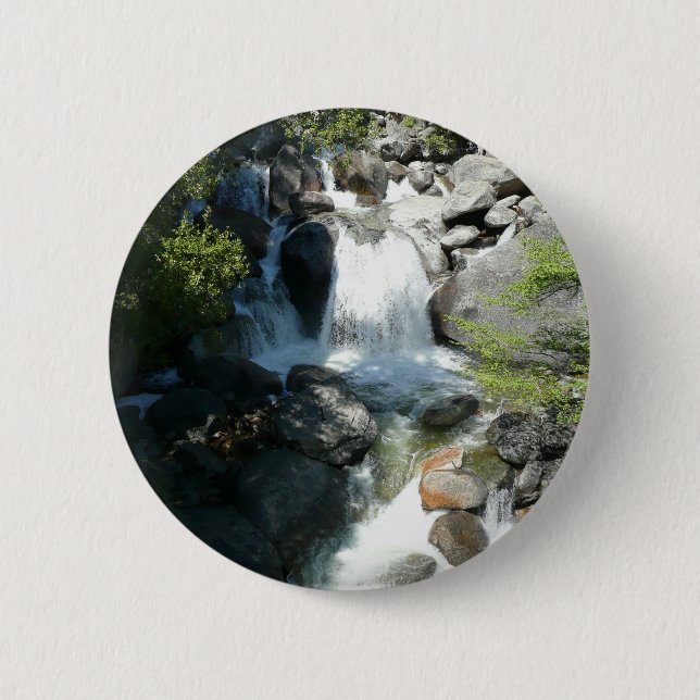 Cascade Falls at Yosemite National Park Button (Front)