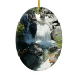 Cascade Falls at Yosemite National Park Ceramic Ornament