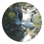 Cascade Falls at Yosemite National Park Classic Round Sticker