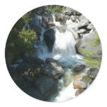 Cascade Falls at Yosemite National Park Classic Round Sticker