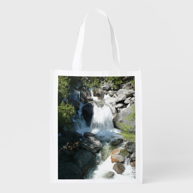 Cascade Falls at Yosemite National Park Grocery Bag (Front)