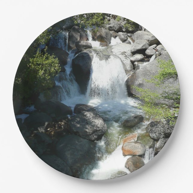 Cascade Falls at Yosemite National Park Paper Plates (Front)