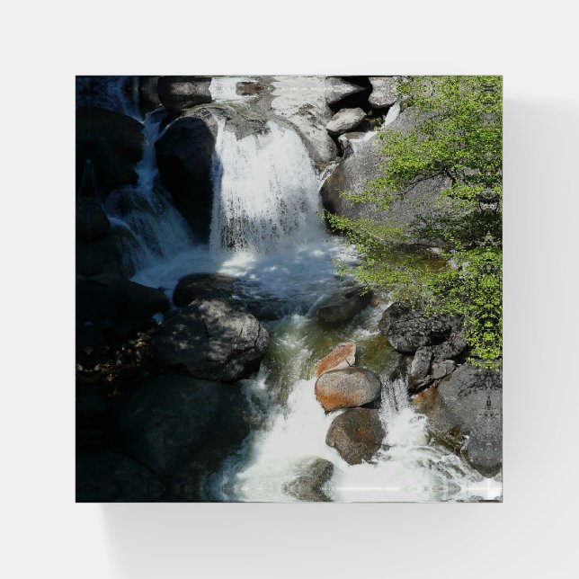 Cascade Falls at Yosemite National Park Paperweight (Front)
