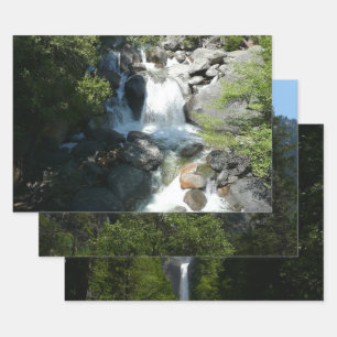 Cascade Falls at Yosemite National Park Wrapping Paper Sheets