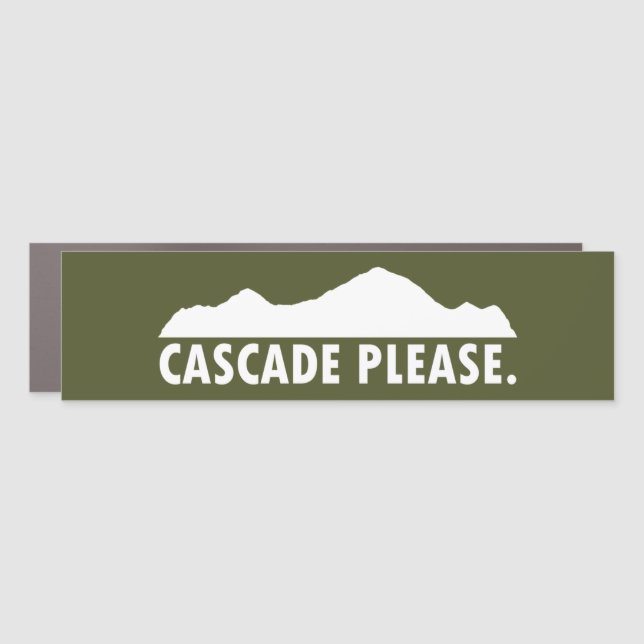Cascade Idaho Please Car Magnet (Front)